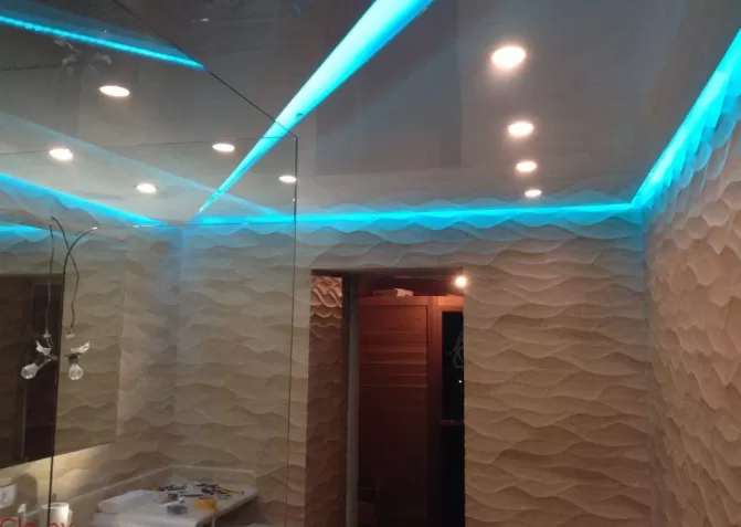 Парящие натяжные потолки